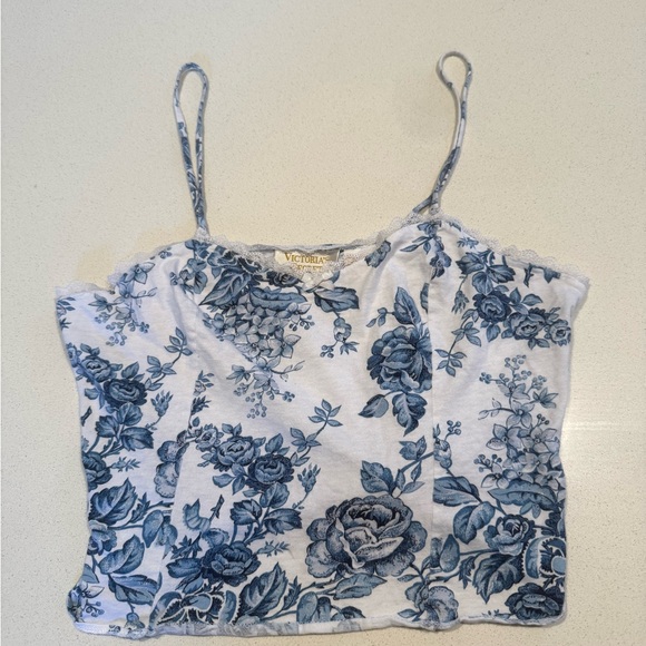 Victoria's Secret Tops - Victoria’s Secret Gold Label Babydoll Top Floral Small